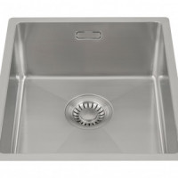 GC R3440 Rvs spoelbak 34cm x 40cm R10 radius (onderbouw / vlak inleg)