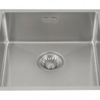 GC R4040  Rvs spoelbak 40cm x 40cm R10 radius (onderbouw / vlak inleg)