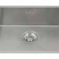 GC R5040  Rvs spoelbak 50cm x 40cm R10 radius (onderbouw / vlak inleg)
