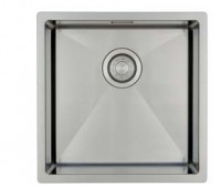 GC R4040R10 spoelbak Rvs 40cm x 40cm R10 radius (onderbouw / vlak inleg)