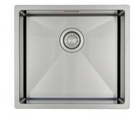 GC 4540R10  Rvs spoelbak 45cm x 40cm R10 radius (onderbouw / vlak inleg)