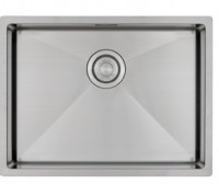 GC 5540R10  Rvs spoelbak 55cm x 40cm R10 radius (onderbouw / vlak inleg)